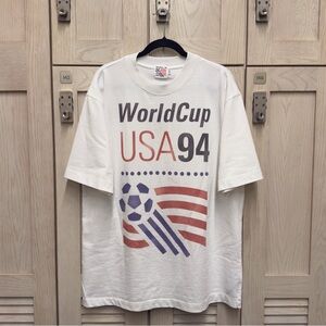Vintage World Cup USA 1994 Graphic Tee | 90s Soccer | Large